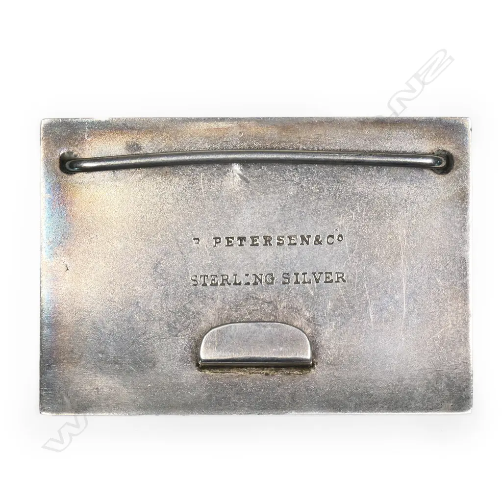 B. Petersen & Co. (Christchurch) silver belt buckle, Image 1++
